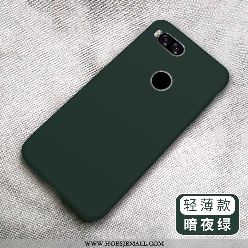 Hoesje Xiaomi Mi A1 Scheppend Trend Groen All Inclusive Siliconen Zacht Effen Kleur