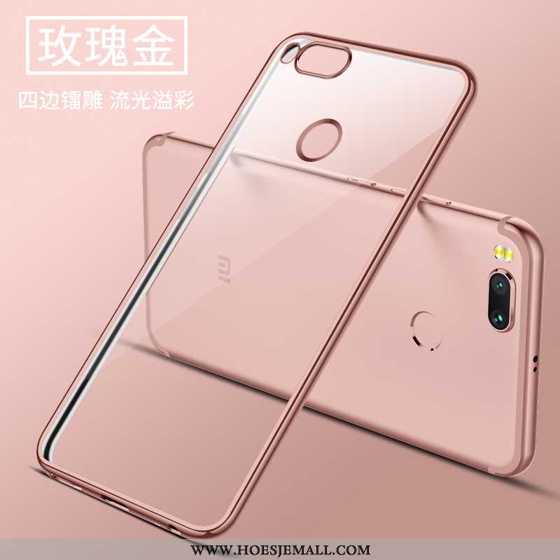 Hoes Xiaomi Mi A1 Siliconen Bescherming Anti-fall Hoesje Dun Super Gouden