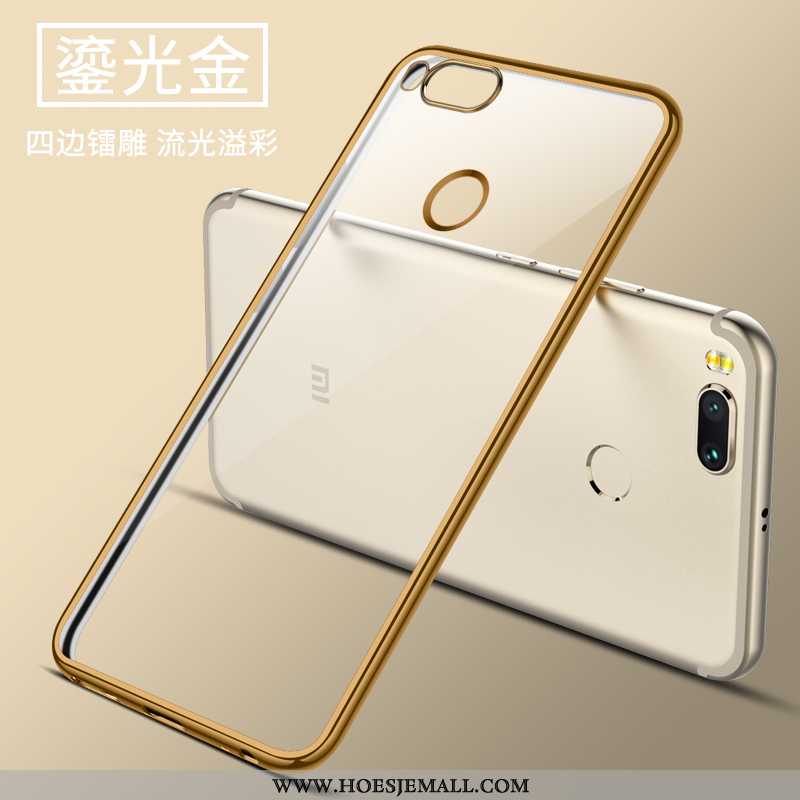 Hoes Xiaomi Mi A1 Siliconen Bescherming Anti-fall Hoesje Dun Super Gouden