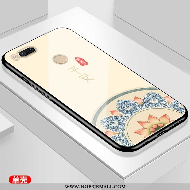 Hoesje Xiaomi Mi A1 Glas Persoonlijk Tempereren Vers Blauw Mobiele Telefoon Blauwe