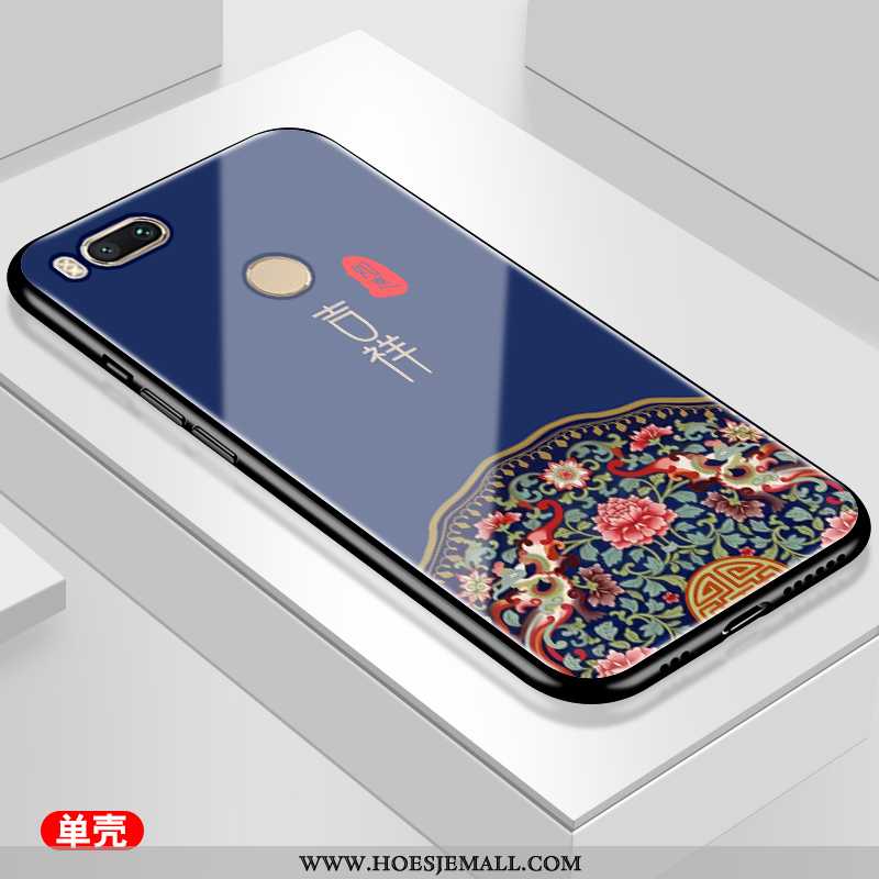 Hoesje Xiaomi Mi A1 Glas Persoonlijk Tempereren Vers Blauw Mobiele Telefoon Blauwe