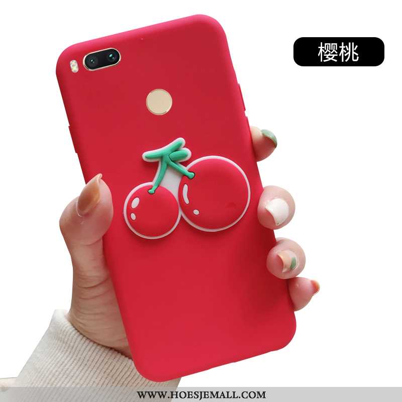 Hoesje Xiaomi Mi A1 Persoonlijk Bescherming Hoes Hanger Rood Mobiele Telefoon