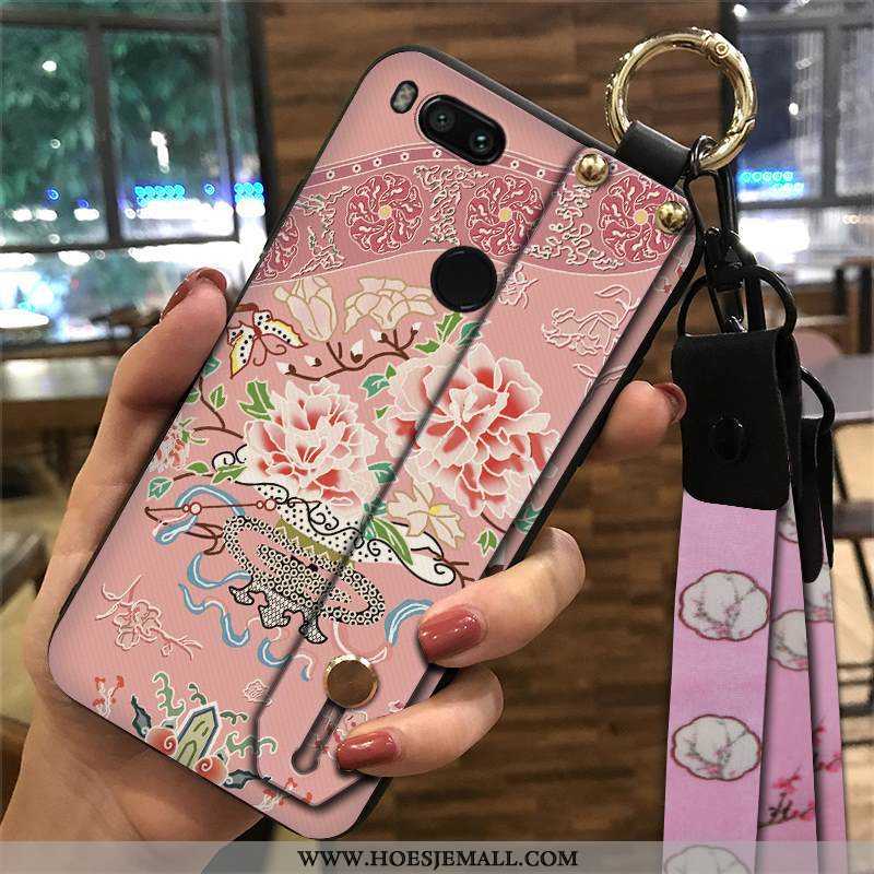 Hoesje Xiaomi Mi A1 Bescherming Hanger Zacht Mini Wind Chinese Stijl Etnische Rood