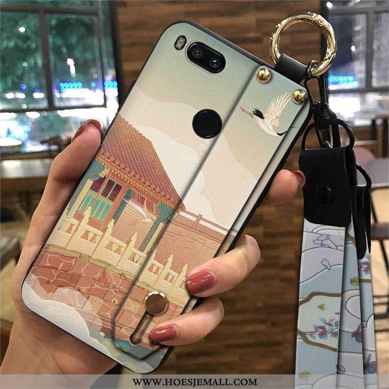 Hoesje Xiaomi Mi A1 Bescherming Hanger Zacht Mini Wind Chinese Stijl Etnische Rood