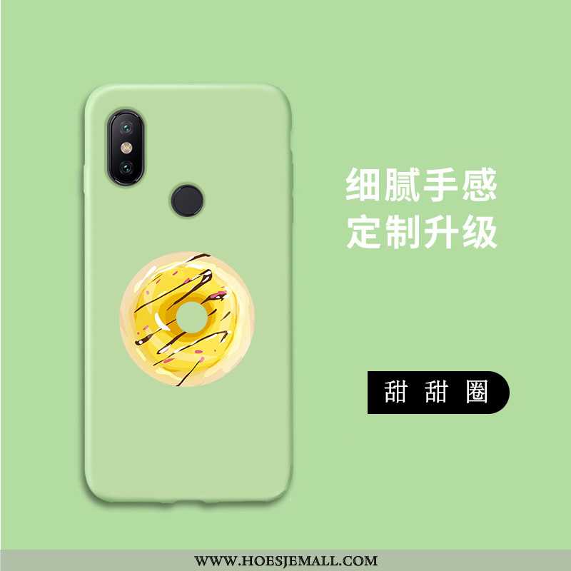 Hoesje Xiaomi Mi A2 Lite Persoonlijk Spotprent Schrobben Hoes Mobiele Telefoon Zacht Net Red Groen