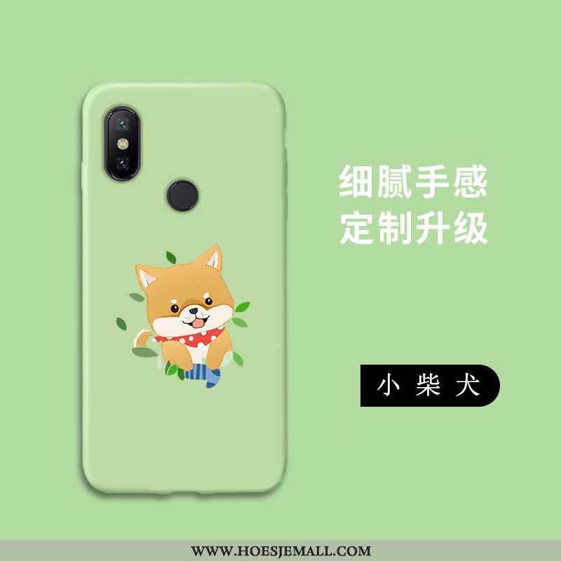 Hoesje Xiaomi Mi A2 Lite Persoonlijk Spotprent Schrobben Hoes Mobiele Telefoon Zacht Net Red Groen