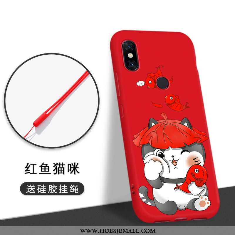 Hoesje Xiaomi Mi A2 Lite Super Dun Kleur All Inclusive Trend Blauw Lovers Blauwe