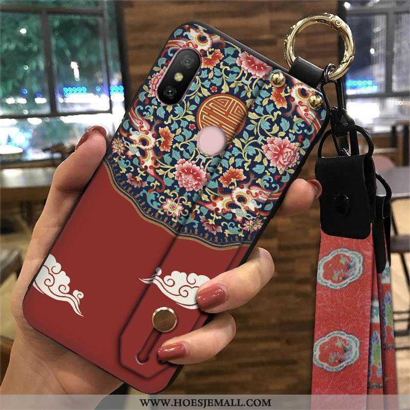 Hoes Xiaomi Mi A2 Lite Zacht Bescherming Paleis Mobiele Telefoon Rood Chinese Stijl Wind Groen