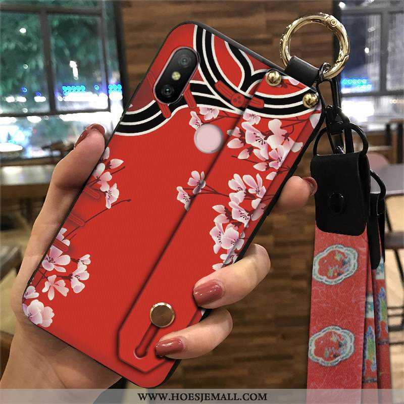 Hoes Xiaomi Mi A2 Lite Zacht Bescherming Paleis Mobiele Telefoon Rood Chinese Stijl Wind Groen