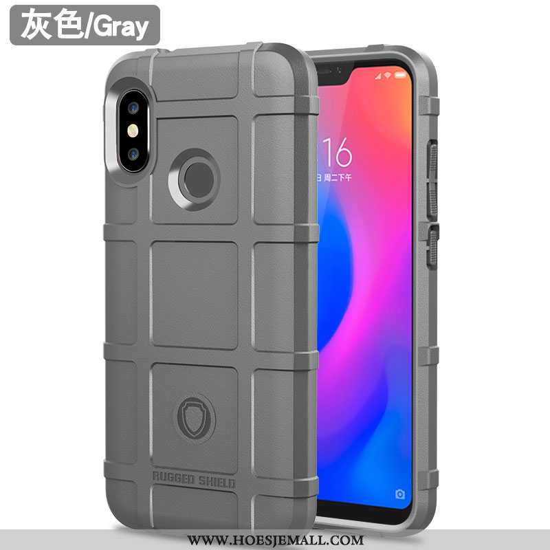 Hoes Xiaomi Mi A2 Lite Trend Zacht Mini Siliconen Mobiele Telefoon Gasbag Luxe Bruin