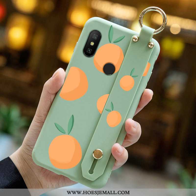 Hoesje Xiaomi Mi A2 Lite Bescherming Mode Bloemen Nieuw Mobiele Telefoon Anti-fall Mooie Blauwe