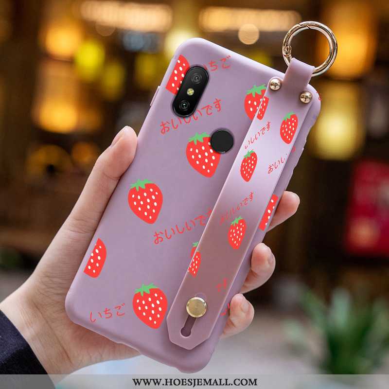 Hoesje Xiaomi Mi A2 Lite Bescherming Mode Bloemen Nieuw Mobiele Telefoon Anti-fall Mooie Blauwe