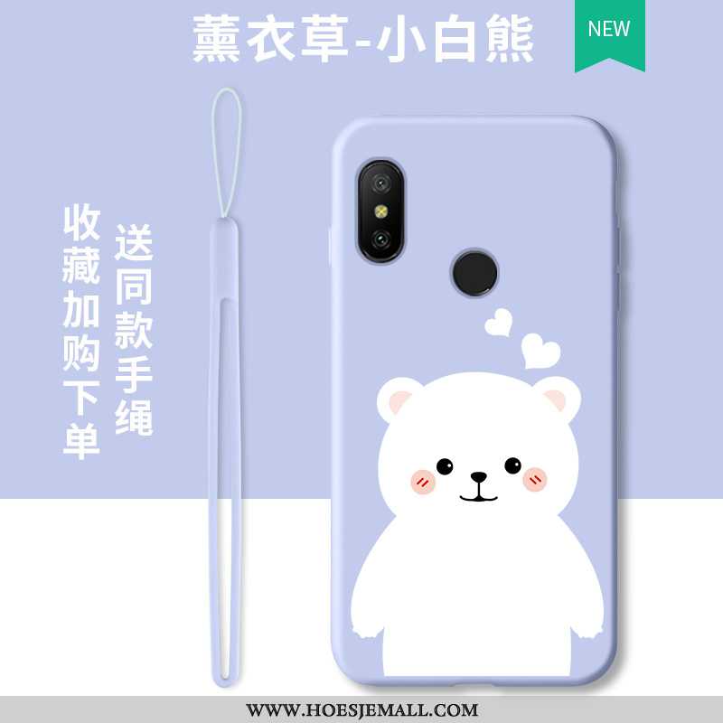 Hoesje Xiaomi Mi A2 Lite Trend Zacht All Inclusive Mobiele Telefoon Hoes Bescherming Siliconen Blauw