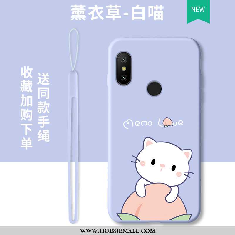 Hoesje Xiaomi Mi A2 Lite Trend Zacht All Inclusive Mobiele Telefoon Hoes Bescherming Siliconen Blauw