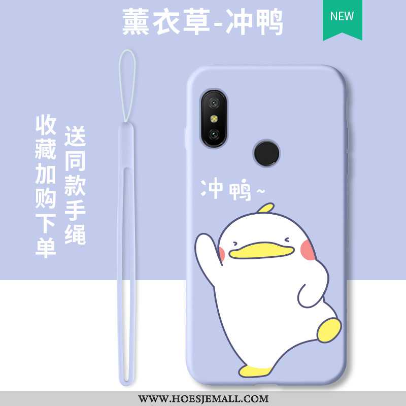 Hoesje Xiaomi Mi A2 Lite Trend Zacht All Inclusive Mobiele Telefoon Hoes Bescherming Siliconen Blauw