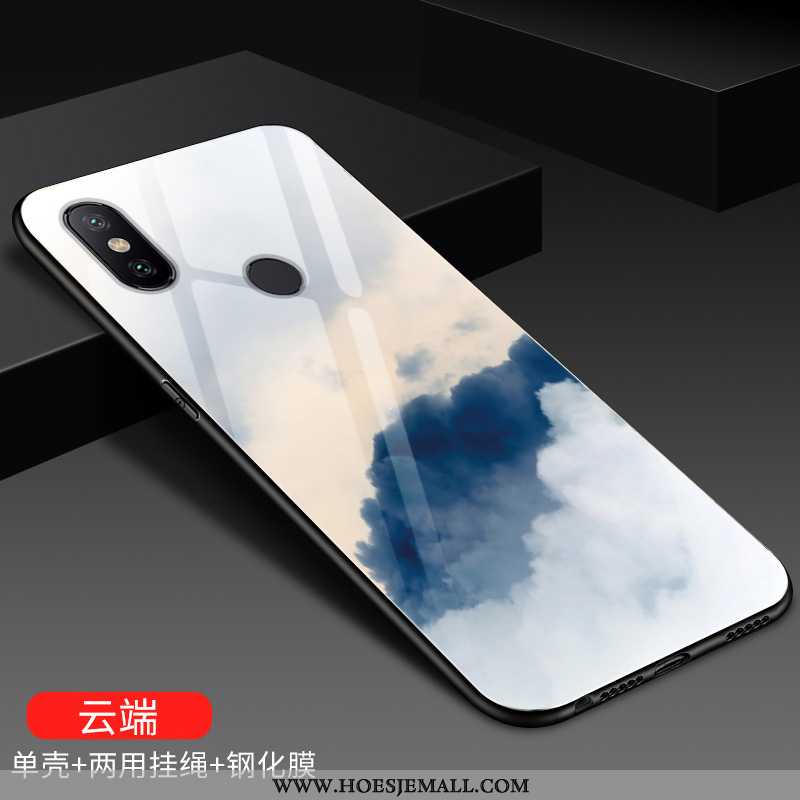 Hoes Xiaomi Mi A2 Lite Scheppend Bescherming Anti-fall Persoonlijk Hoesje Mobiele Telefoon Blauwe