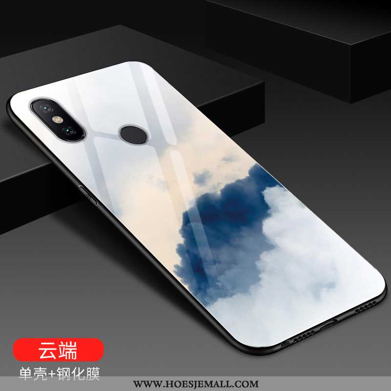 Hoes Xiaomi Mi A2 Lite Scheppend Bescherming Anti-fall Persoonlijk Hoesje Mobiele Telefoon Blauwe