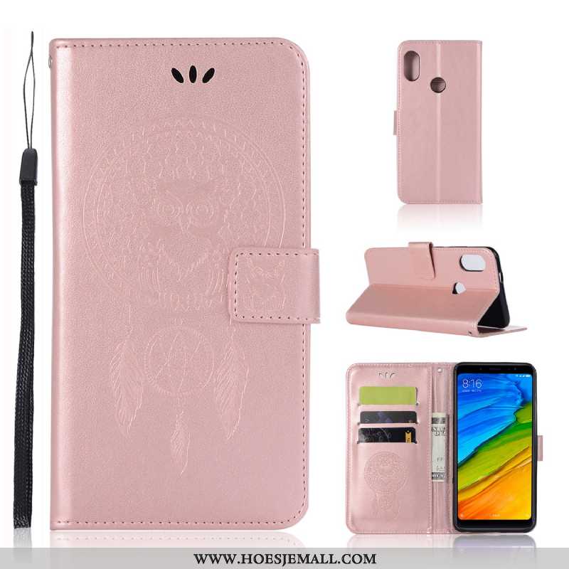 Hoes Xiaomi Mi A2 Bescherming Leren Hoesje Mobiele Telefoon Folio Groen Anti-fall