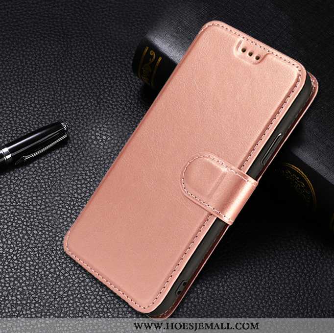 Hoesje Xiaomi Mi A2 Bescherming Leren Dun Mobiele Telefoon Hoes Folio Roze