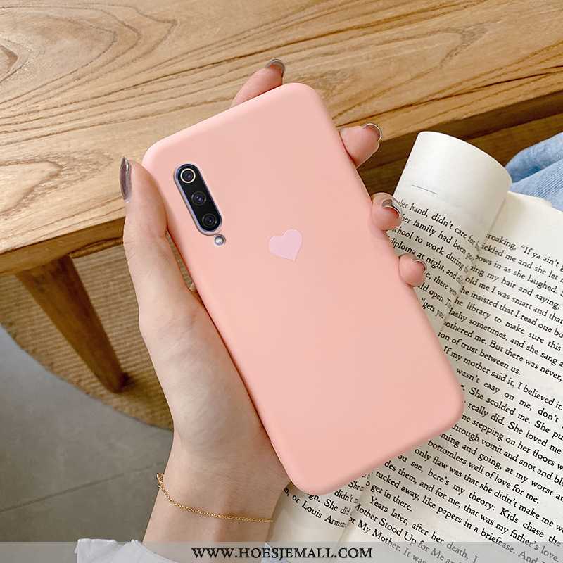 Hoesje Xiaomi Mi A3 Siliconen Bescherming Anti-fall Roze Licht Eenvoudige All Inclusive