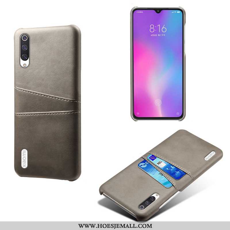 Hoesje Xiaomi Mi A3 Vintage Leer Anti-fall Leren Bescherming Bedrijf Geel