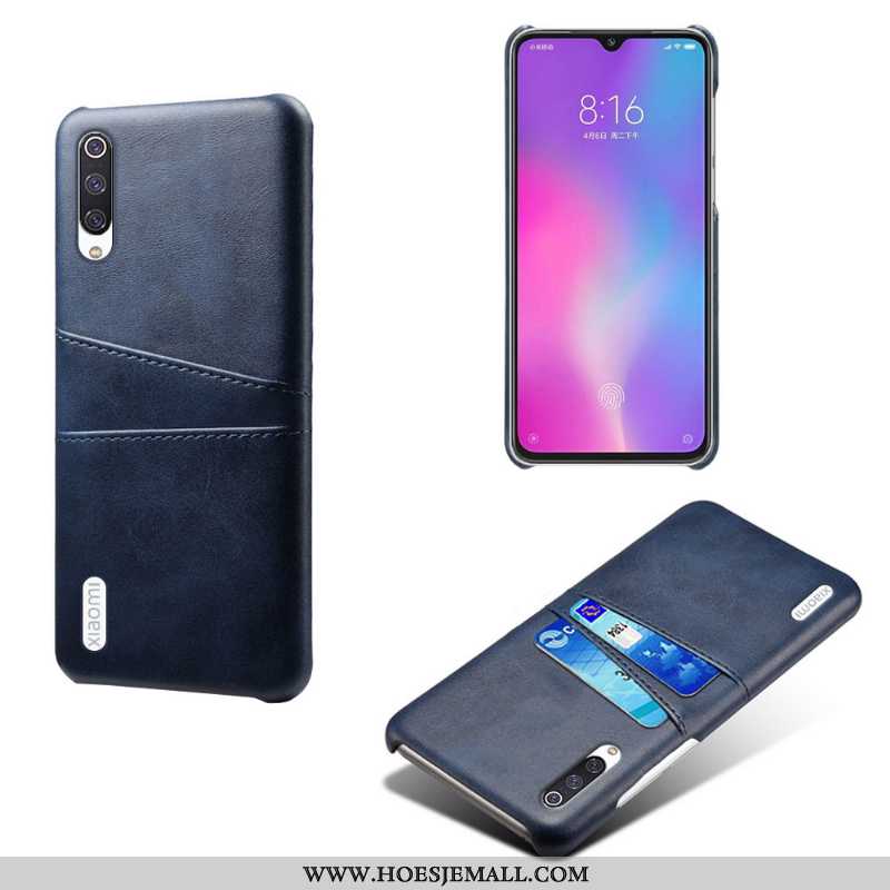 Hoesje Xiaomi Mi A3 Vintage Leer Anti-fall Leren Bescherming Bedrijf Geel