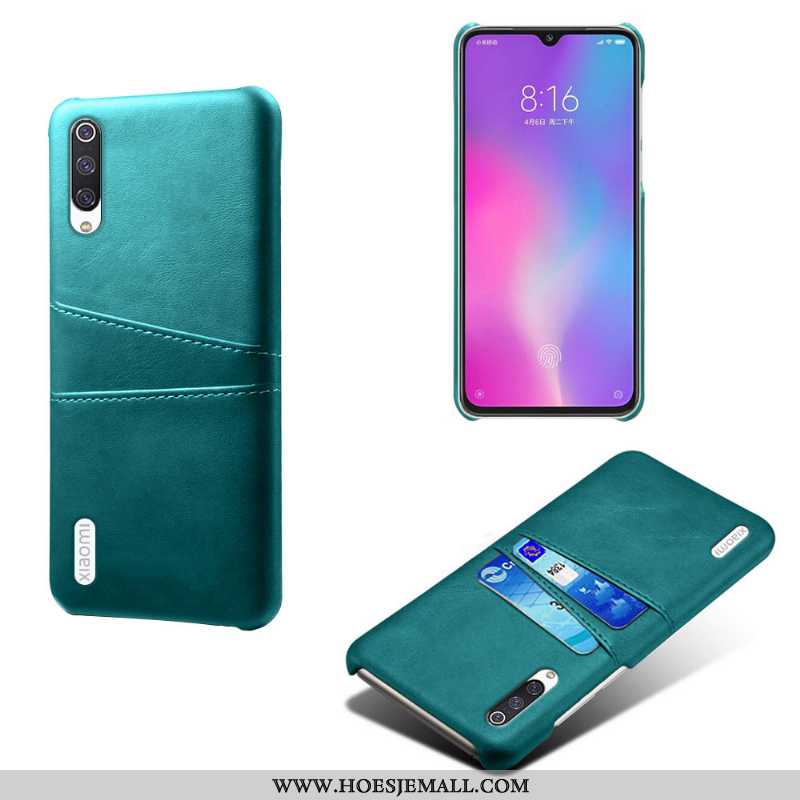 Hoesje Xiaomi Mi A3 Vintage Leer Anti-fall Leren Bescherming Bedrijf Geel