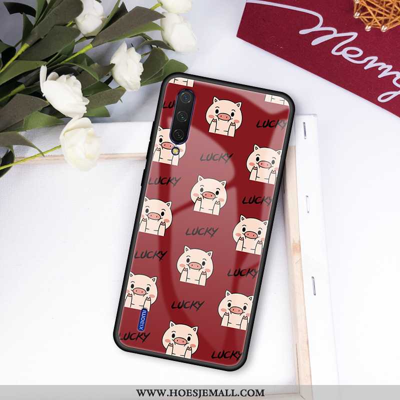 Hoesje Xiaomi Mi A3 Siliconen Bescherming Glas Jeugd Mobiele Telefoon Wind Bordeaux