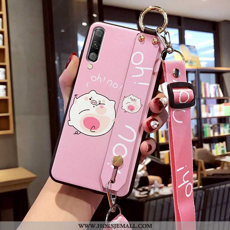 Hoesje Xiaomi Mi A3 Scheppend Spotprent Hoes Trend Mini Mooie All Inclusive Roze