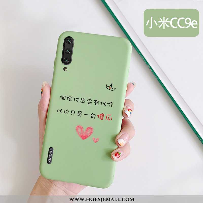 Hoes Xiaomi Mi A3 Mini Eenvoudige Groen Anti-fall Hoesje Lovers