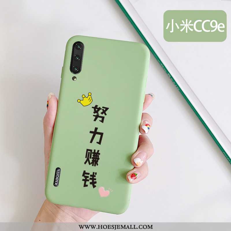 Hoes Xiaomi Mi A3 Mini Eenvoudige Groen Anti-fall Hoesje Lovers