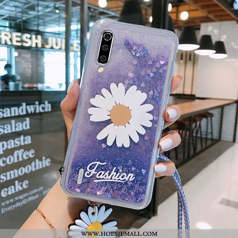 Hoesje Xiaomi Mi A3 Trend Siliconen Mini Madeliefjes Bescherming Mobiele Telefoon Roze