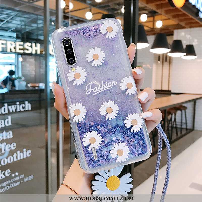 Hoesje Xiaomi Mi A3 Trend Siliconen Mini Madeliefjes Bescherming Mobiele Telefoon Roze