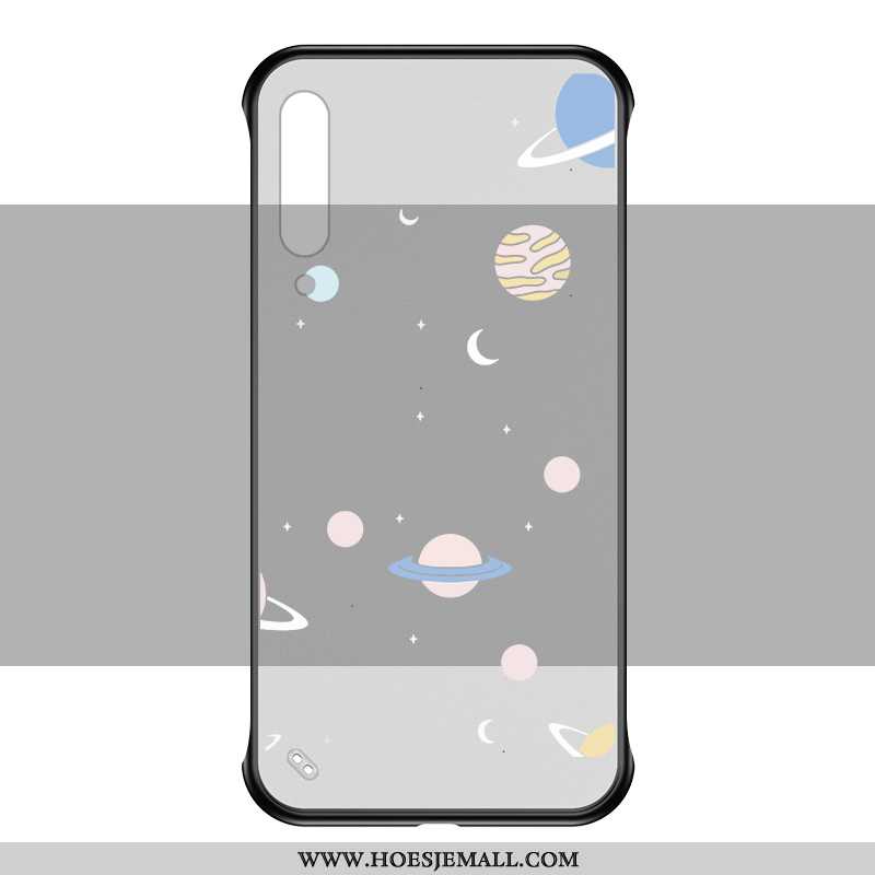 Hoesje Xiaomi Mi A3 Bescherming Mode Hard Eenvoudige Hoes Doorzichtig Net Red Zwarte