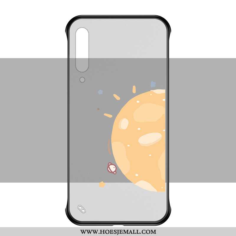 Hoesje Xiaomi Mi A3 Bescherming Mode Hard Eenvoudige Hoes Doorzichtig Net Red Zwarte