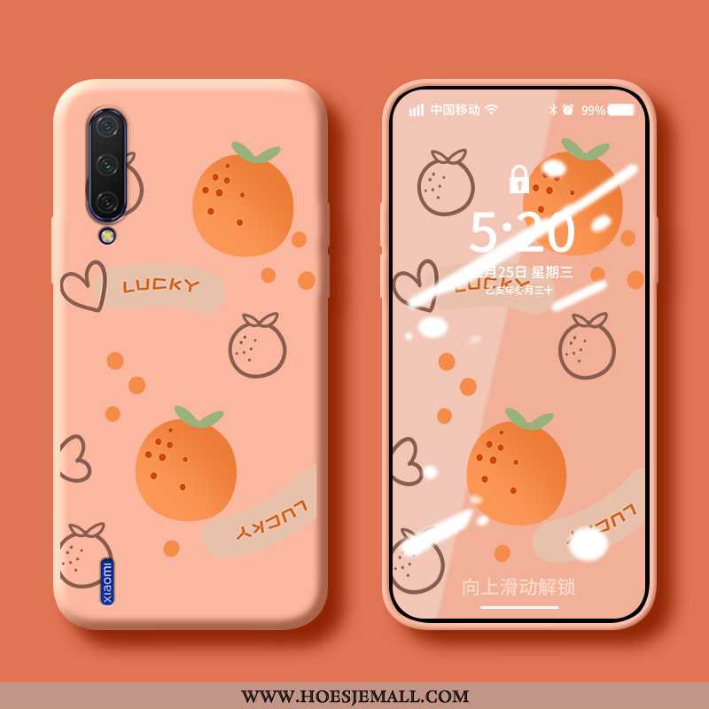 Hoes Xiaomi Mi A3 Siliconen Bescherming Fruit Trend Patroon Blauw Lovers Blauwe