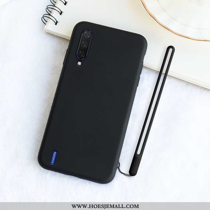 Hoes Xiaomi Mi A3 Hanger Zacht Patroon Pas Siliconen Mobiele Telefoon All Inclusive Zwarte
