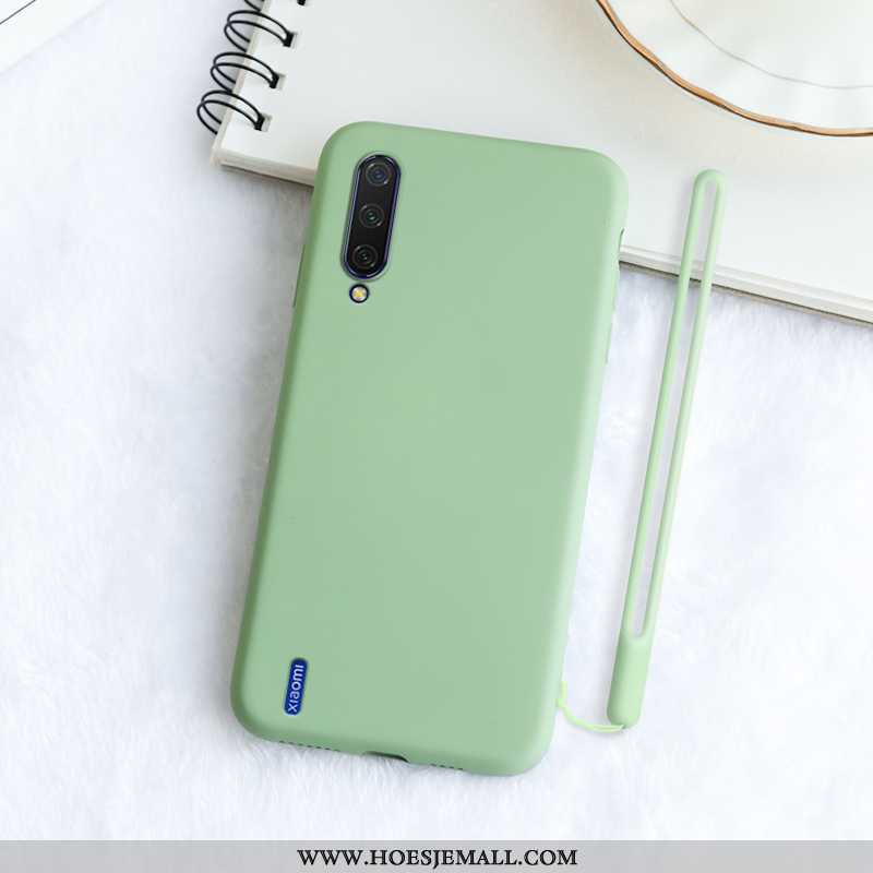 Hoes Xiaomi Mi A3 Hanger Zacht Patroon Pas Siliconen Mobiele Telefoon All Inclusive Zwarte