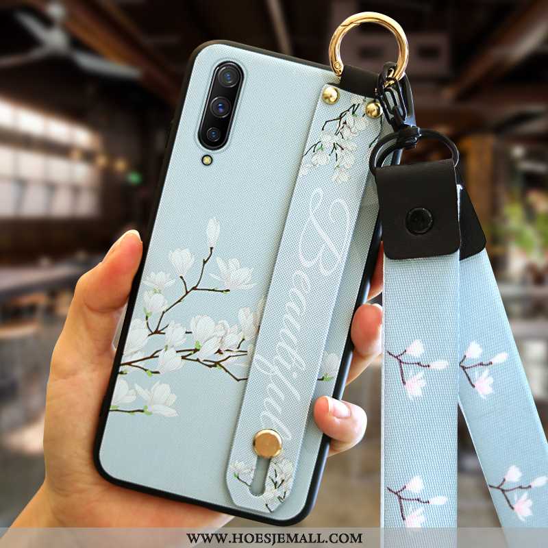 Hoesje Xiaomi Mi A3 Bescherming Persoonlijk Mini Scheppend Hoes Anti-fall Blauwe