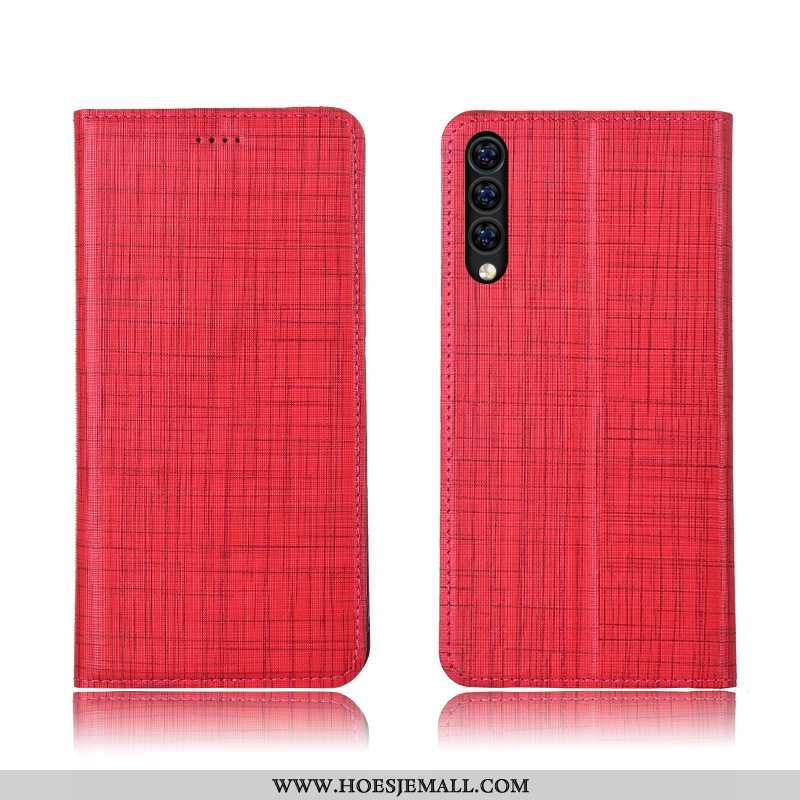 Hoes Xiaomi Mi A3 Zacht Siliconen Patroon Pas Hoesje Mini Folio Bruin