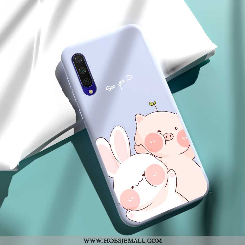 Hoesje Xiaomi Mi A3 Zacht Siliconen Mobiele Telefoon Hoes Dun Roze