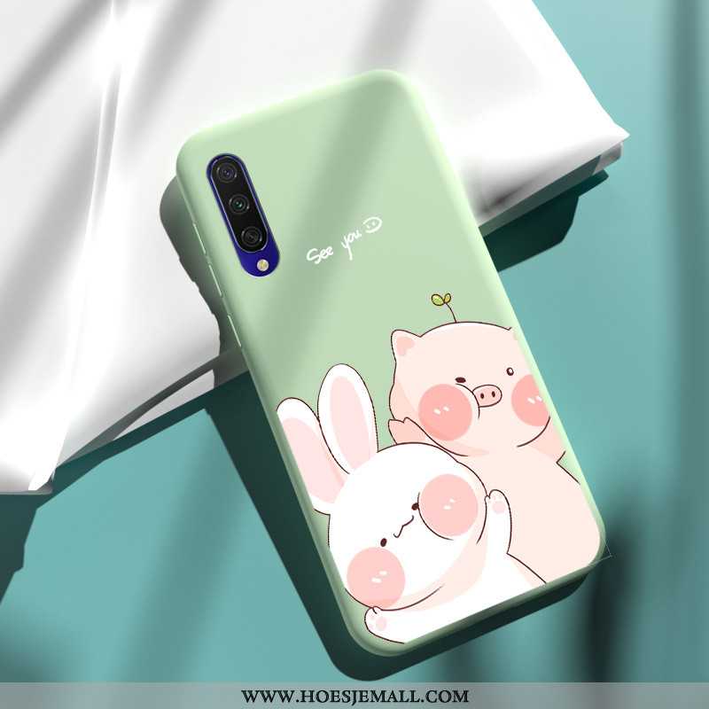 Hoesje Xiaomi Mi A3 Zacht Siliconen Mobiele Telefoon Hoes Dun Roze