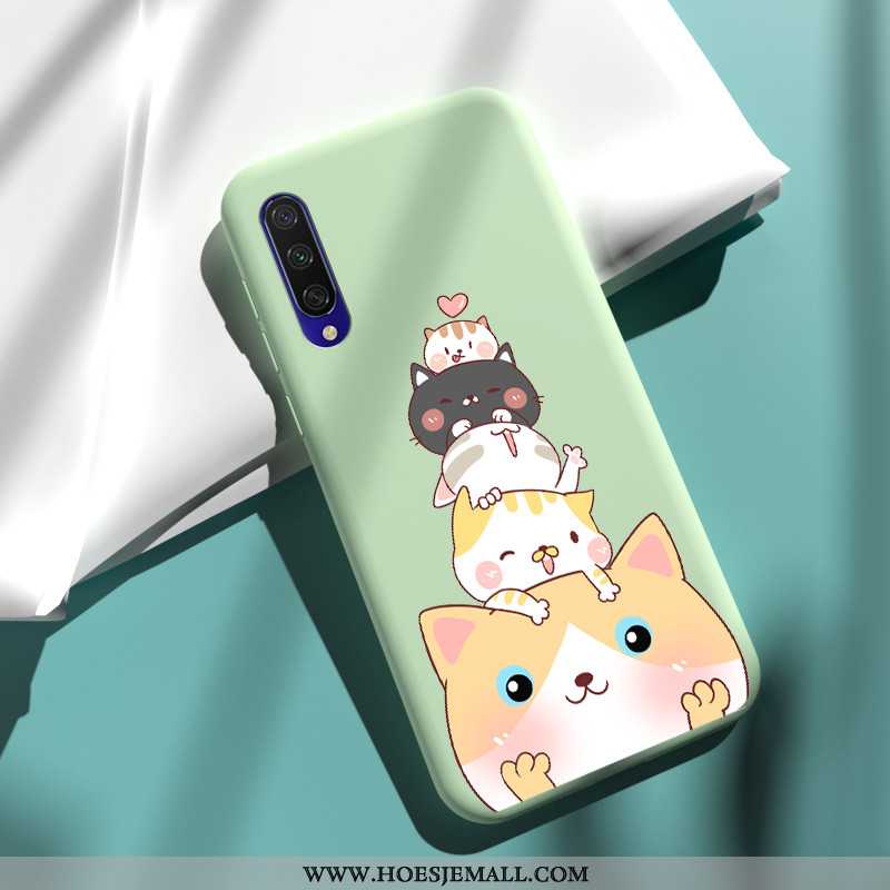 Hoesje Xiaomi Mi A3 Zacht Siliconen Mobiele Telefoon Hoes Dun Roze