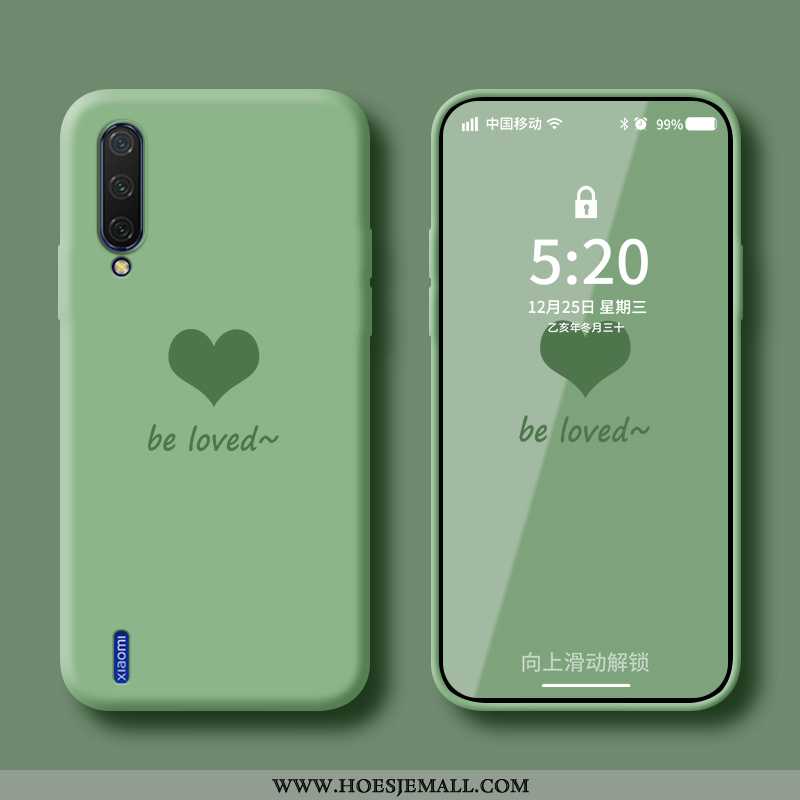 Hoesje Xiaomi Mi A3 Siliconen Bescherming Mini Lovers Net Red Wind Groen