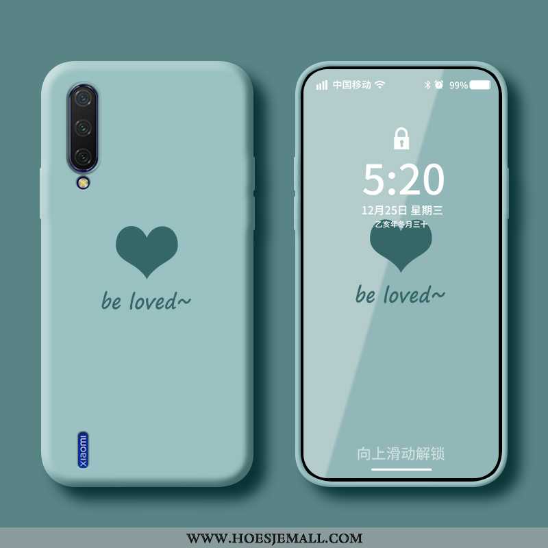 Hoesje Xiaomi Mi A3 Siliconen Bescherming Mini Lovers Net Red Wind Groen