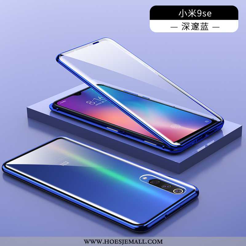 Hoes Xiaomi Mi A3 Glas Doorzichtig Anti-fall Pas Mobiele Telefoon Magnetisch Blauwe