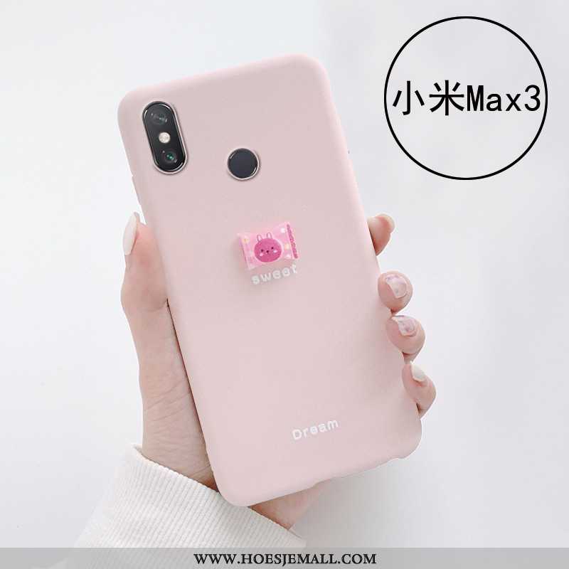 Hoesje Xiaomi Mi Max 3 Siliconen Zacht Vers Snoep Eenvoudige Roze Mini