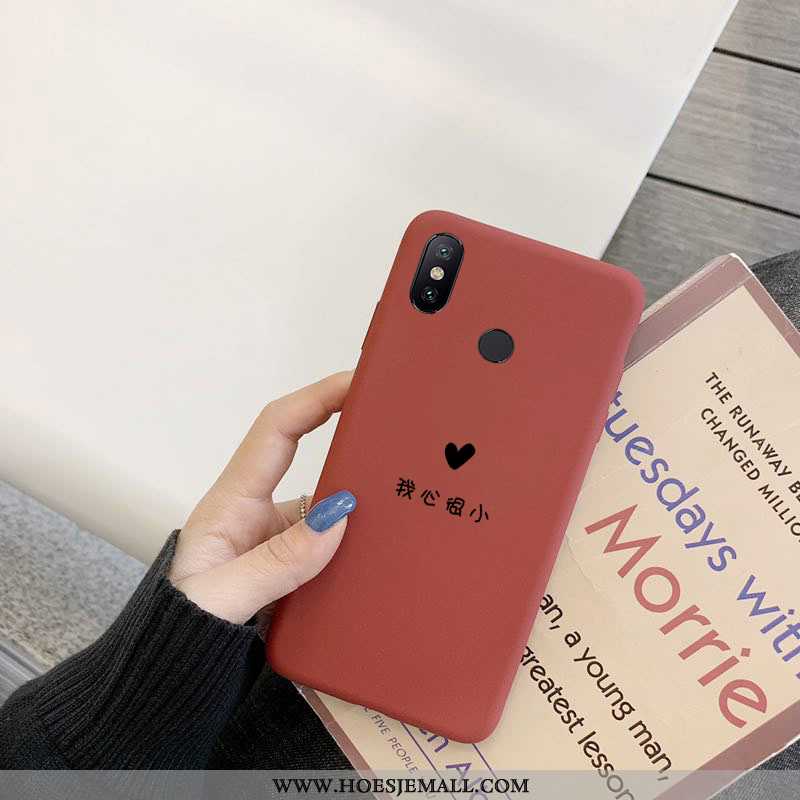 Hoesje Xiaomi Mi Max 3 Siliconen Schrobben Net Red Mobiele Telefoon Mini Lovers Anti-fall Donkerblau