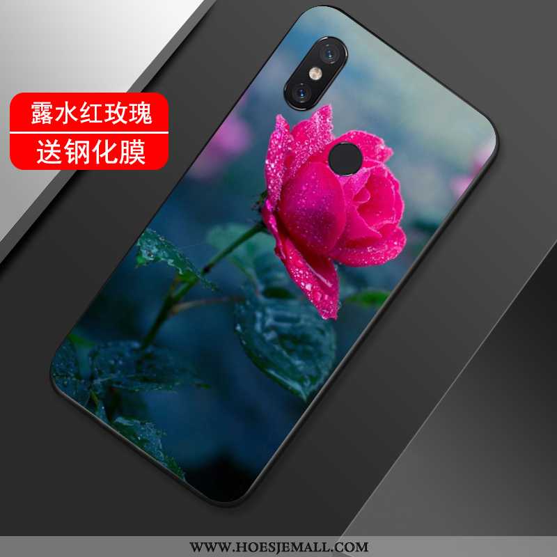 Hoesje Xiaomi Mi Max 3 Trend Zacht Vintage Siliconen Mobiele Telefoon Lovers Zwarte