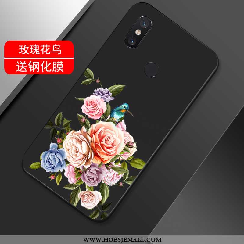 Hoesje Xiaomi Mi Max 3 Trend Zacht Vintage Siliconen Mobiele Telefoon Lovers Zwarte